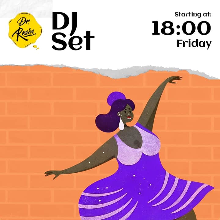 Dr. Resin Poster of DJ set on Friday at Dr Resin